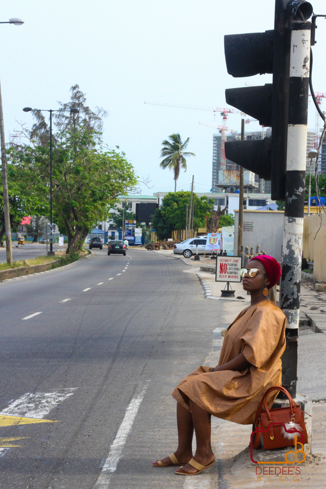 agbada on the street of Lagos